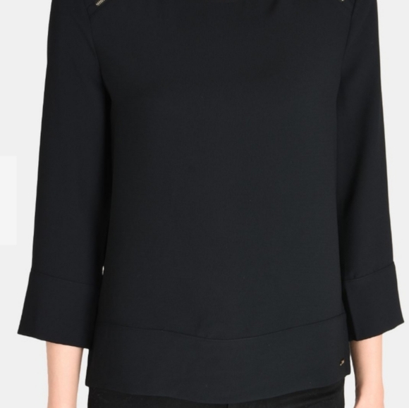 Armani Exchange Zipper Detail Blouse - Picture 4 of 4